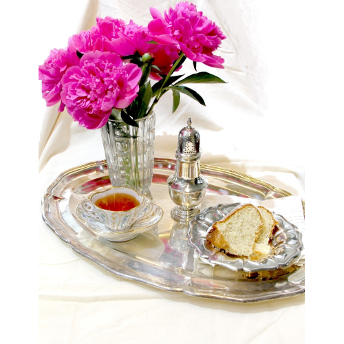 Velký stříbrný tác - Dánsko, r. 1948