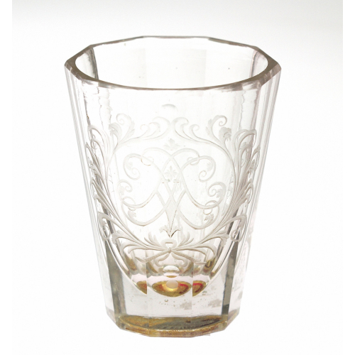 Neobarokní číše s dvojitým dnem - sv. Ignác