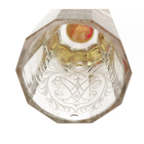 Neobarokní číše s dvojitým dnem - sv. Ignác