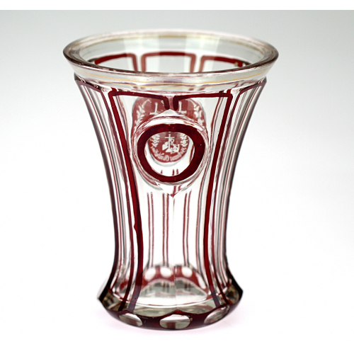 Číše s rubínovým dekorem - láska, víra a naděje