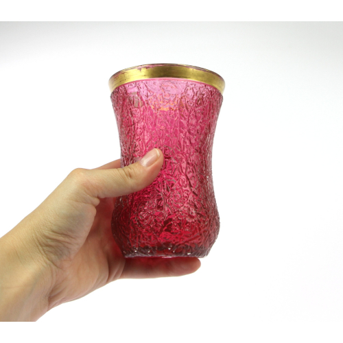 Číška z ledovaného skla - 50. - 60. léta 19. století