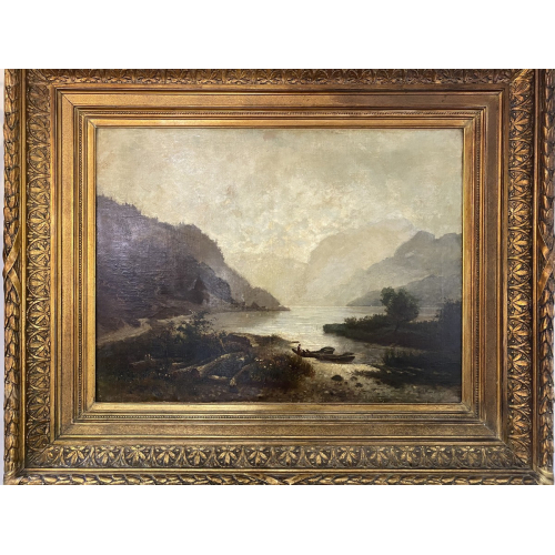 Na břehu řeky - kolem roku 1850