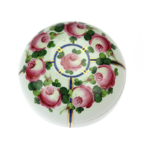 Porcelánová dózička s růžemi