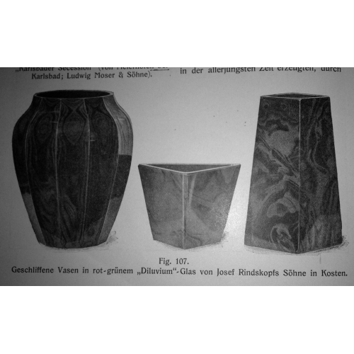 Vázička z hyalitového skla - Rindskopf