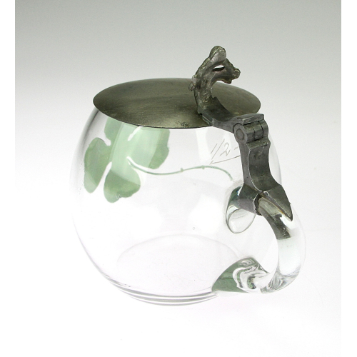 Art Nouveau wood with a lid