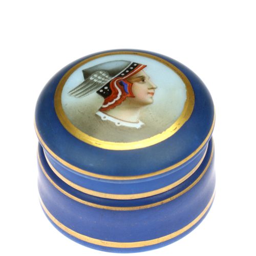 Glass box with Mercury - Harrachov, 1860s