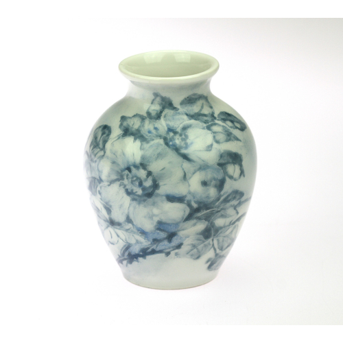 Porcelain vase with blue...