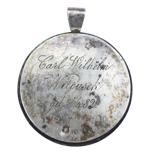 Křestní medailon - Rakousko-Uhersko, r. 1882