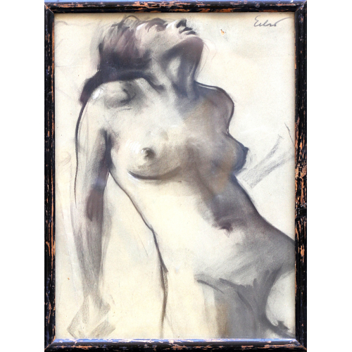 Charcoal drawing - Female nude