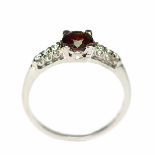 Gold ring with zircon and...