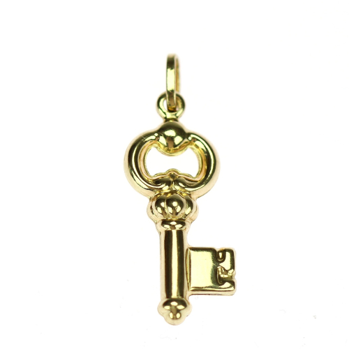 Gold pendant - key