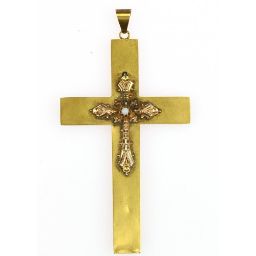 Zlatý biedermeierský kříž
