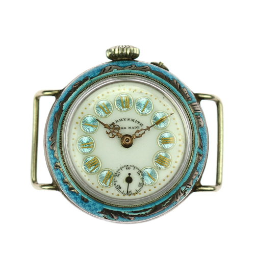 Silver pocket watch with...