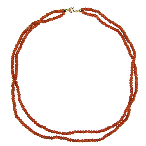 Short coral necklace with...