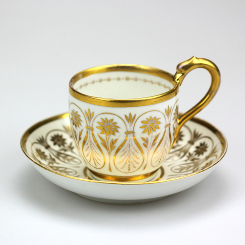 Porcelain cup with saucer...