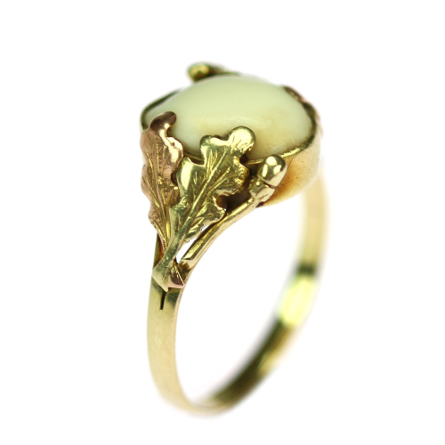 Gold ring with grandel