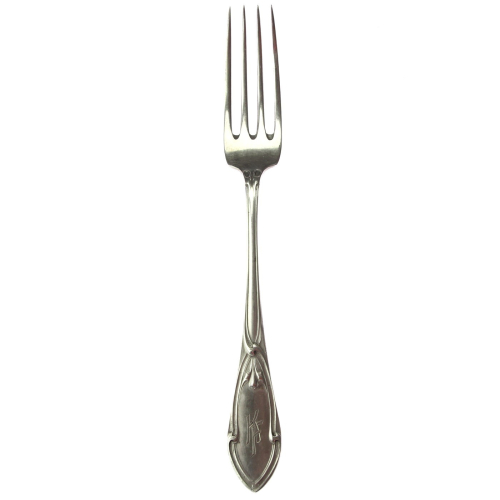 Art Nouveau silver fork