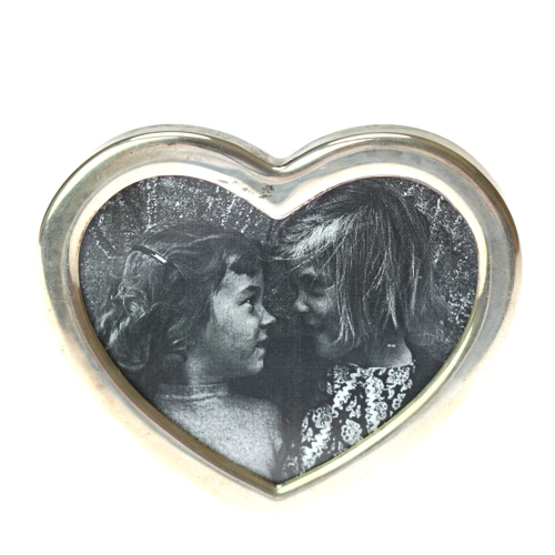 Tiffany silver frame - heart