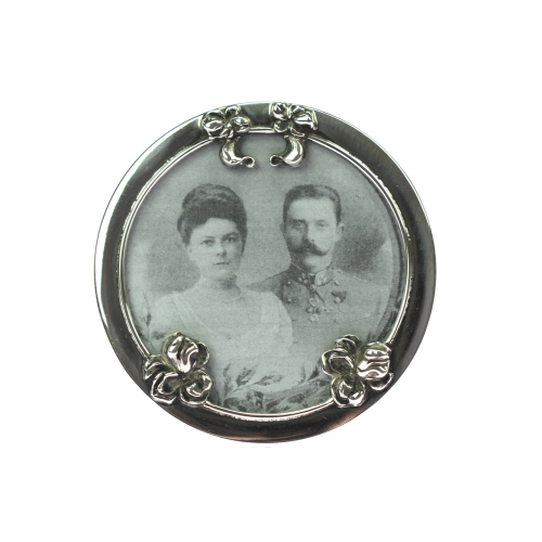 Small silver art nouveau frame