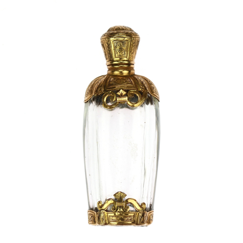 PRODÁNO - Empírový flakonek se zlatou montáží - Francie