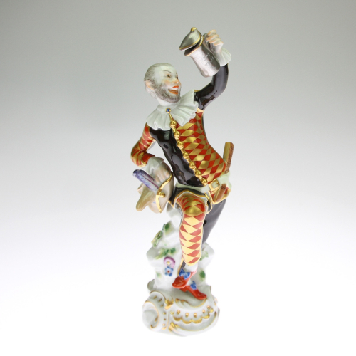SOLD - Harlequin statuette - Meissen