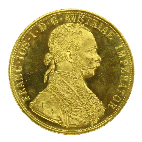 Zlatá mince - čtyřdukát...