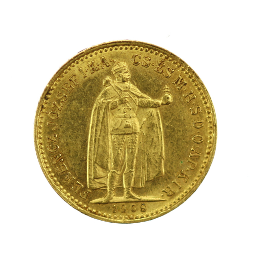 Gold coin - ten corona of...