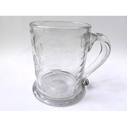 Engraved glass pint- Wenzl...
