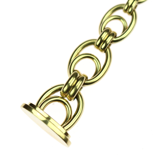 Gold pocket watch chain pendant
