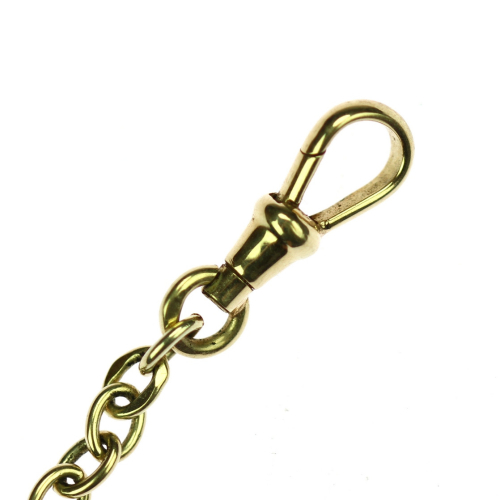 Gold pocket watch chain pendant