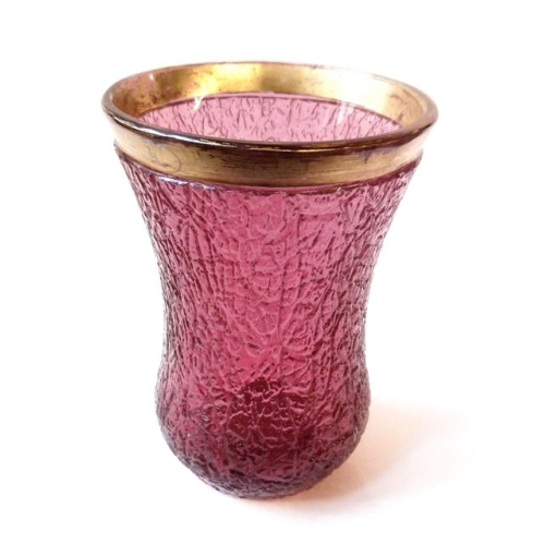 Číška z ledovaného skla - 50. - 60. léta 19. století