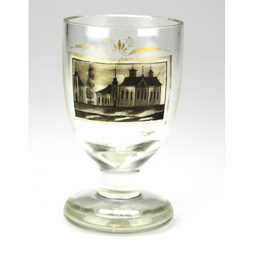 Schwarzlot goblet - around 1830