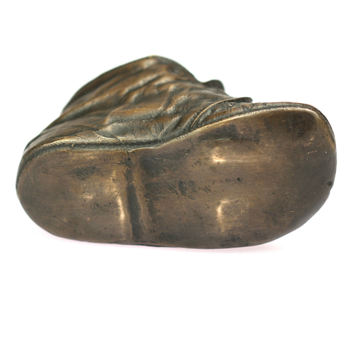 Bronze children's shoe