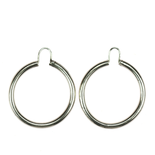 Silver earrings - hoops