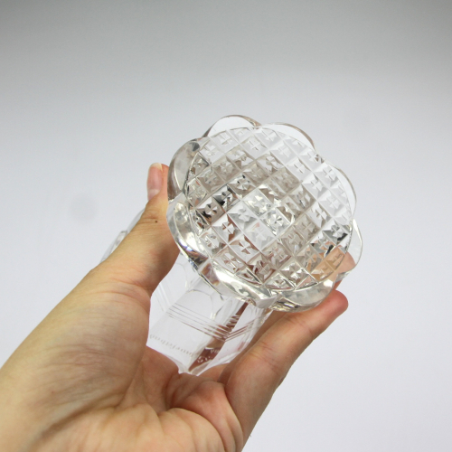 Engraved glass spa cup