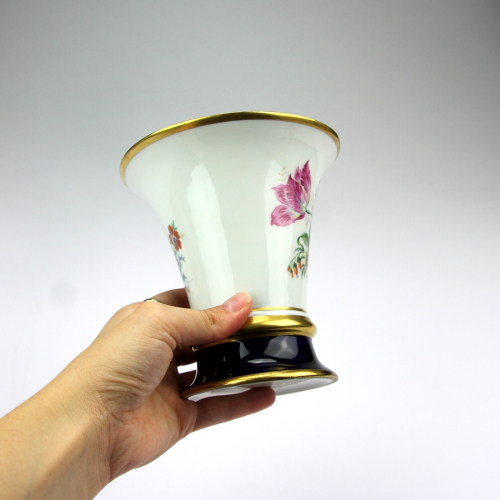 Porcelain vase with flowers - Royal Dux