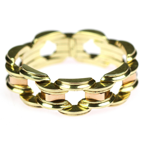 Art deco gold bracelet