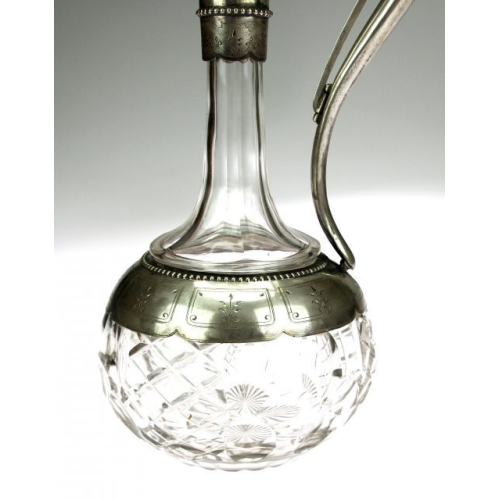 Karafa se stříbrnou montáží - Švédsko rok 1884