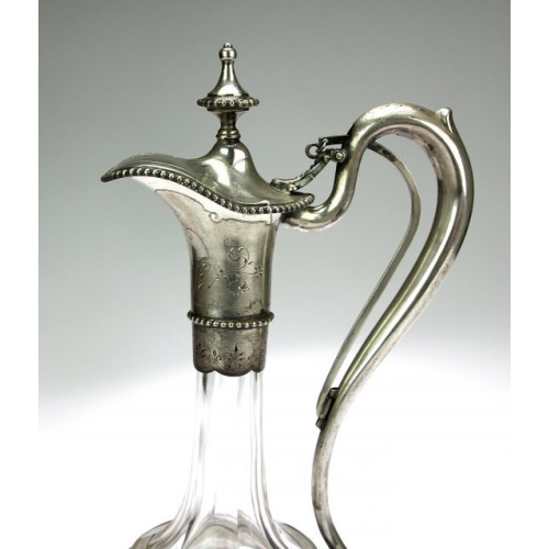 Karafa se stříbrnou montáží - Švédsko rok 1884