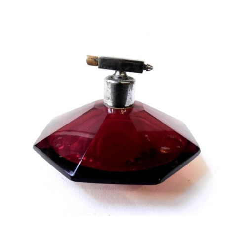 Red perfume bottle, Art Deco