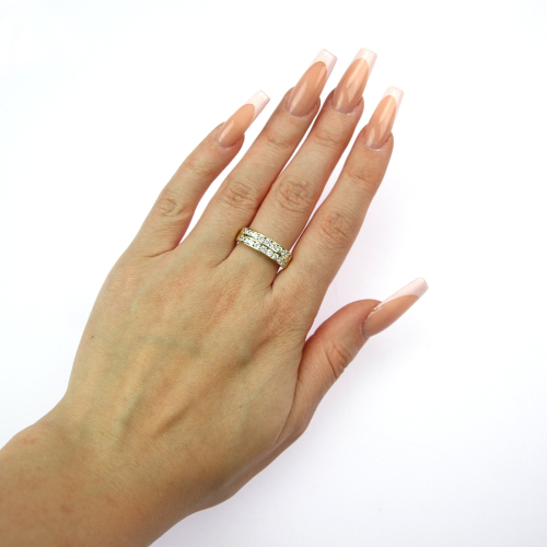 Zlatý prsten s kubickou zirkonií