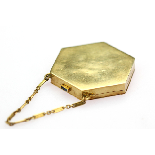 Zlatá prvorepubliková pudřenka