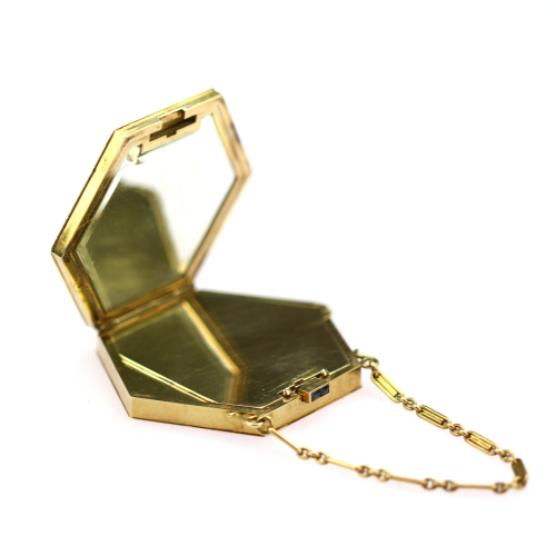 Zlatá prvorepubliková pudřenka