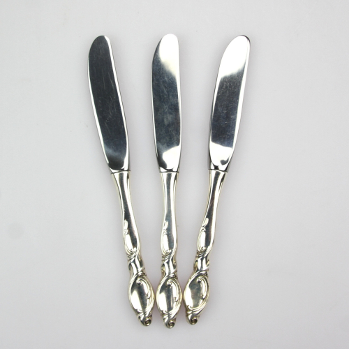 Set of silver butter knives...