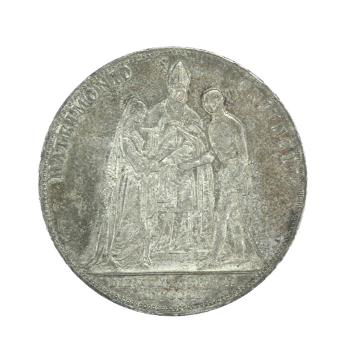 Stříbrná mince - dvougulden z roku 1854