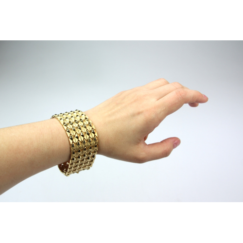 SOLD - Wide gold bracelet