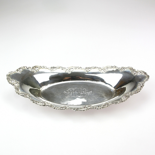 Oval silver bowl - Bailey,...