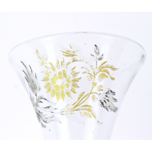 Skleněný pohárek se zlacením, kol. r. 1700