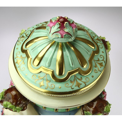 Malovaná váza - Volkstedt, Rudolstadt