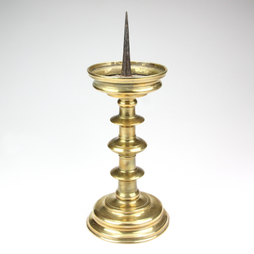 Baroque brass candlestick